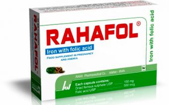 Rahafol ®  Sustained release Capsules ( Iron and FolicAcid )