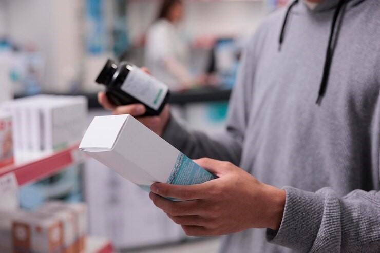 اطلاعات روی جعبه دارو